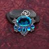 Awesome Blue Topaz Gemstone Pendant: 925 Sterling Silver Handmade Pendant Necklace Jewelry