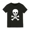 Kinder T-Shirt mit Totenkopf-Print, Unisex für Kleinkinder Jungen Mädchen, Lustiges Grafik-Kurzarmshirt, Sommerlich Lässig für Kinder, Tägliche Oberteile
