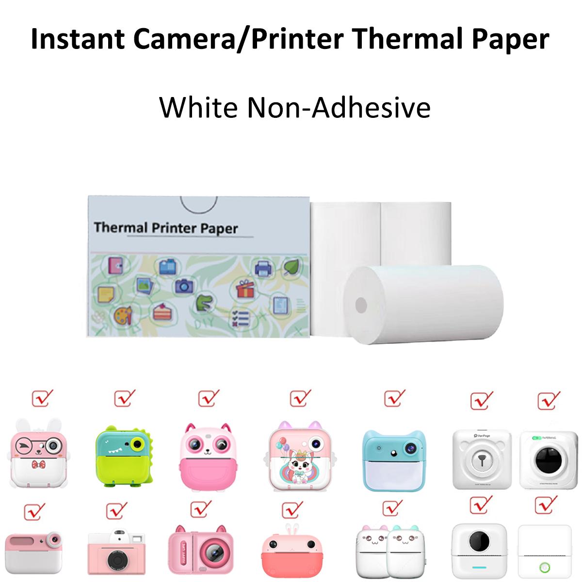 

Термопапір для миттєвого друку для дитячої камери - рулонний папір з деревної целюлози, аксесуари для міні-принтерів для дитячої фотографії колір візантії