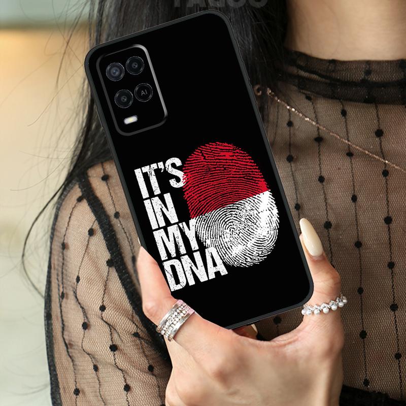 Indonesia Passport Flag Map Case For Oppo A74 A94 A54 A80 A60 A40 A18 A38 A58 A78 A98 A96 A76 A16 A15 A17 A57 A77 A5 Pro