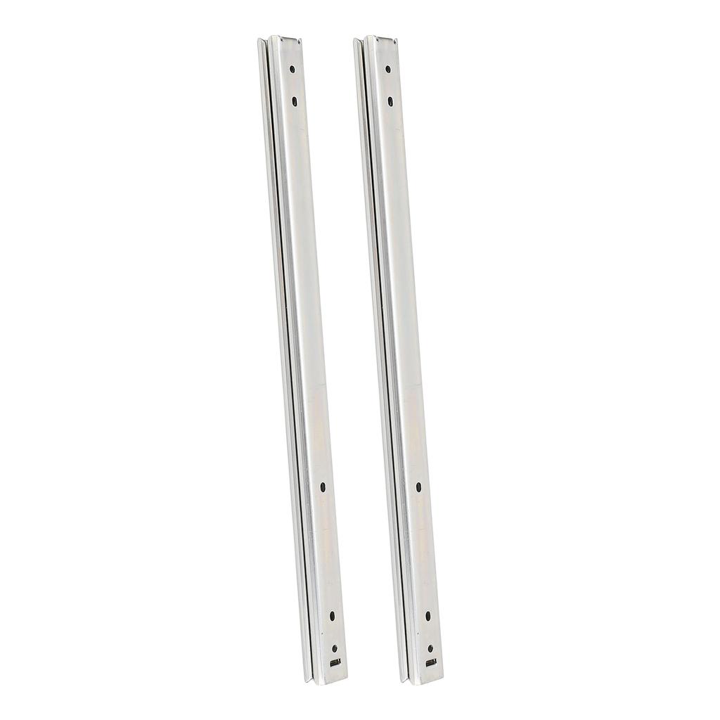 1 Pair of Drawer Slides Side Mount Full Extension 3 Fold Ball Bearing Runners Tracks 27 Series