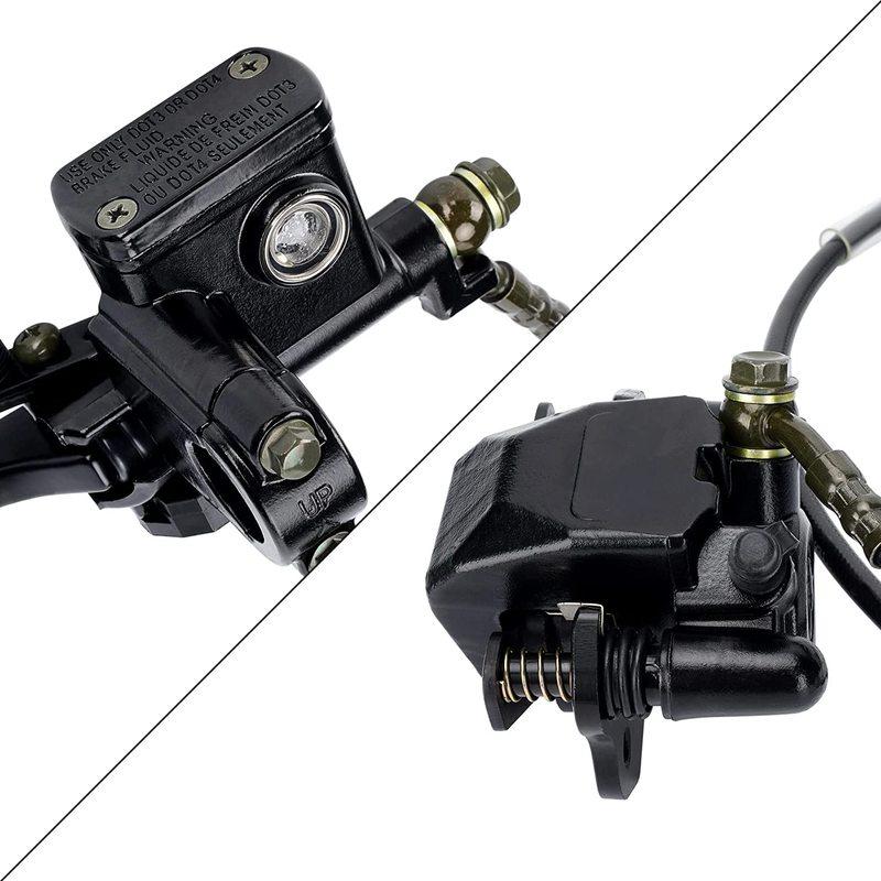 Motorcycle Rear Hydraulic Disc Brake Master Cylinder Caliper Assembly Brake Pump For 50 - 125CC ATV Quad Off-road Dirt Bike