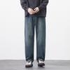 JYL Thick Wide Straight Jeans Men's Retro Simple Universal Men's Pants