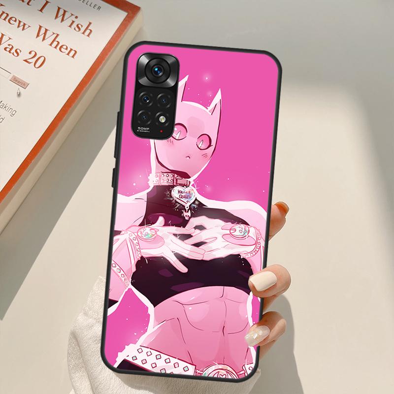 

Killer Queen Yoshikage Kira Jojo для Redmi 10A 10C 9A 9C 9T K40 K50 чехол для игрового телефона Redmi Note 11S 10S 9S 9 10 11 Pro Redmi 9C