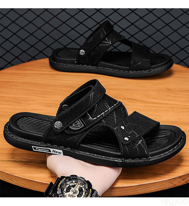 2026 New summer Lightweight breathable Flat Beach Sandals Men's Fashionable  versatile Slippers Men Platform comfortable shoes