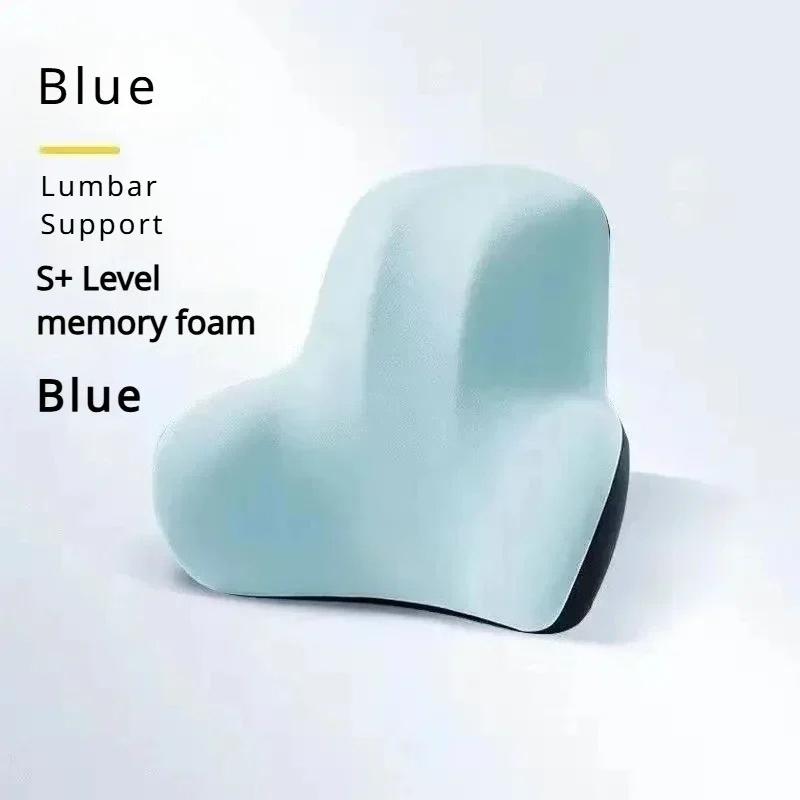 Lumbar Back Cushion with Memory Foam - Multi-Scene Support for Car, Office, Gaming Chairs & Postpartum Pain Relief Pillow