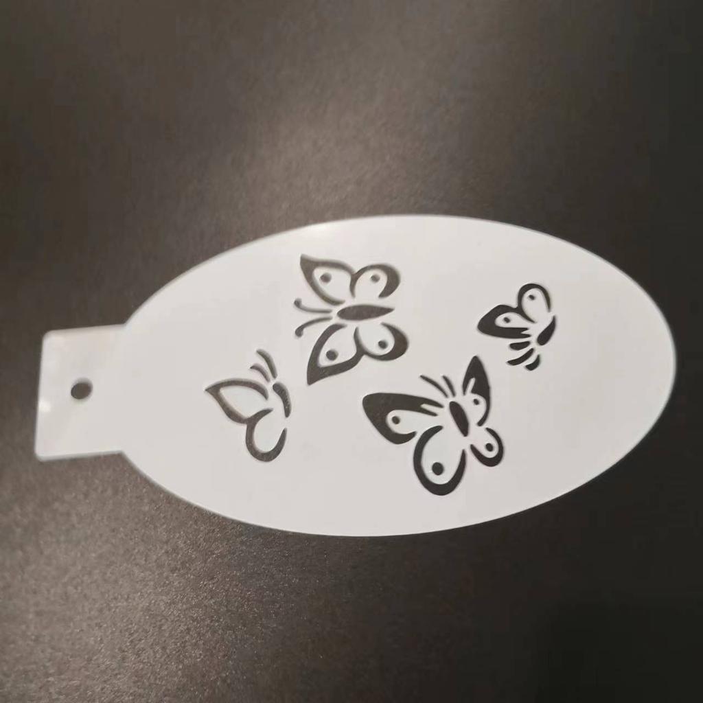 New Face Painting Stencils Templates Professional Body Art Dolphin Deer Butterfly Plastic Makeup Tools