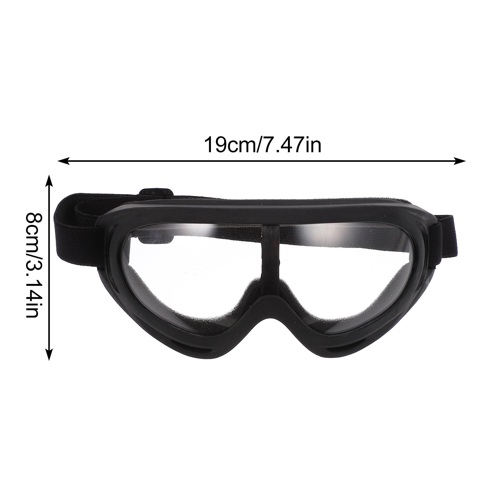 1Pair Windproof Eyeglasses Uv400 Anti-Fog Anti-Scratch Pc Impact-Resistant Protective Cycling Riding Skiing Glasses Outdoor
