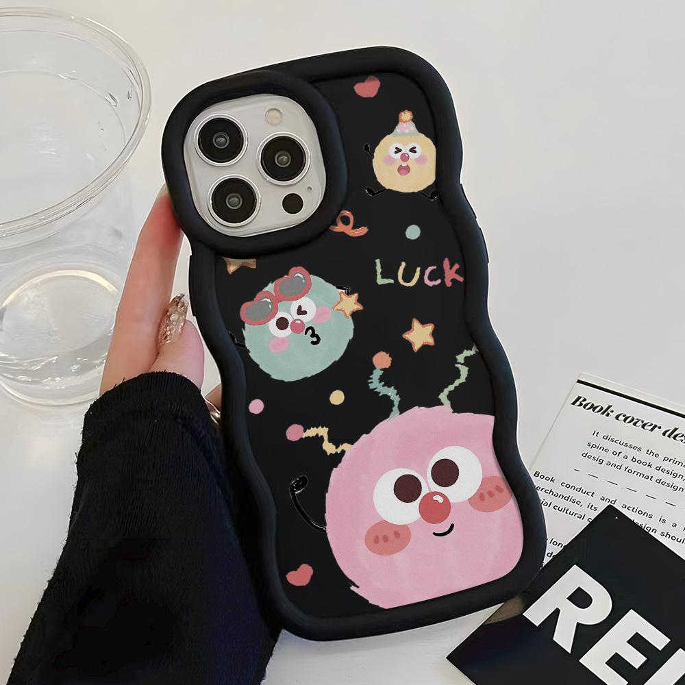 

Чехлы для мобильных телефонов iPhone 11 13 XR 15 Pro Max 12 14 Pro Max Чехол для iPhone 16 7 Plus 8 Plus XS Max 15 Plus Macaron Cartoon Cute Anti-Drop Водонепроницаемый iPhone 15 Plus чёрный