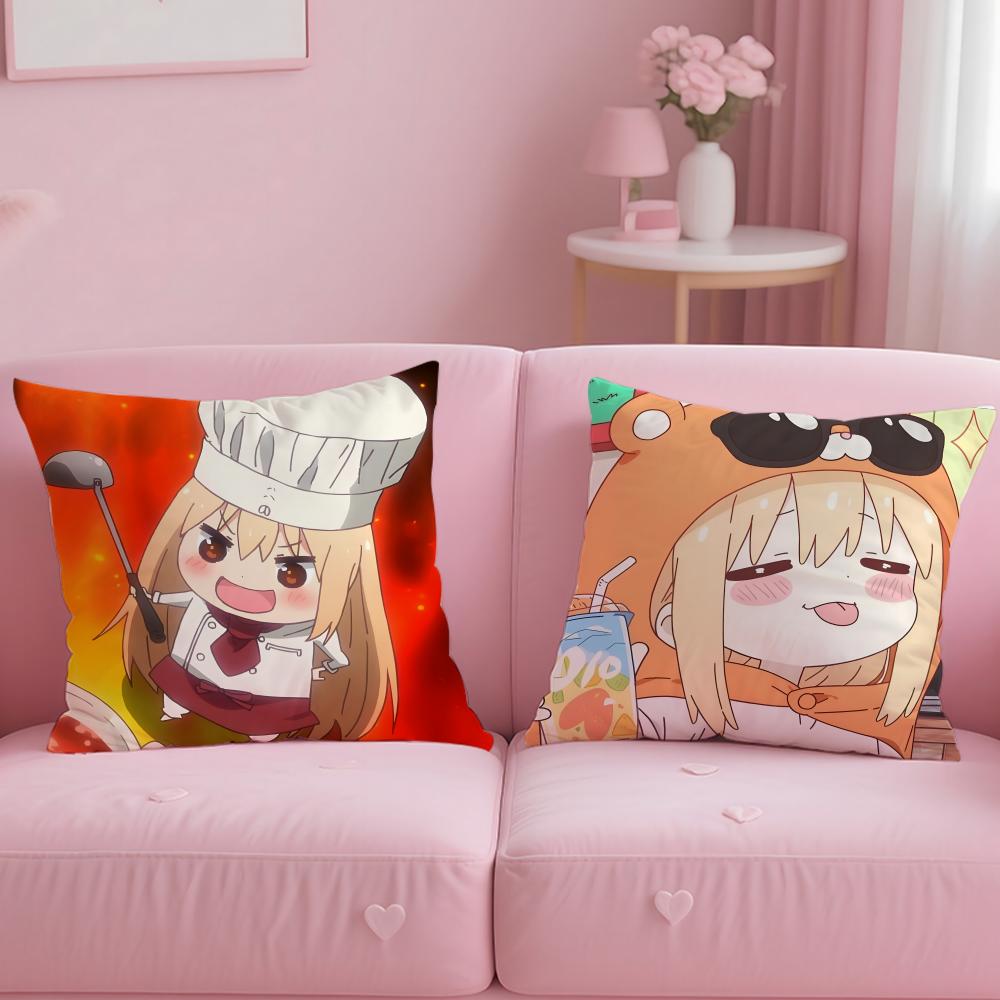 H-HHimouto! Umaru-chanSS Cushion Cover Comfortable Reversible Pillow Cover Ideal for Car Sofa Bedroom & Beyond