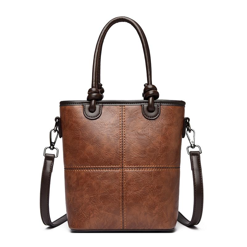 Fashion Shoulder Bag, Women's Bucket Bag, Women's Elegant Handbag
