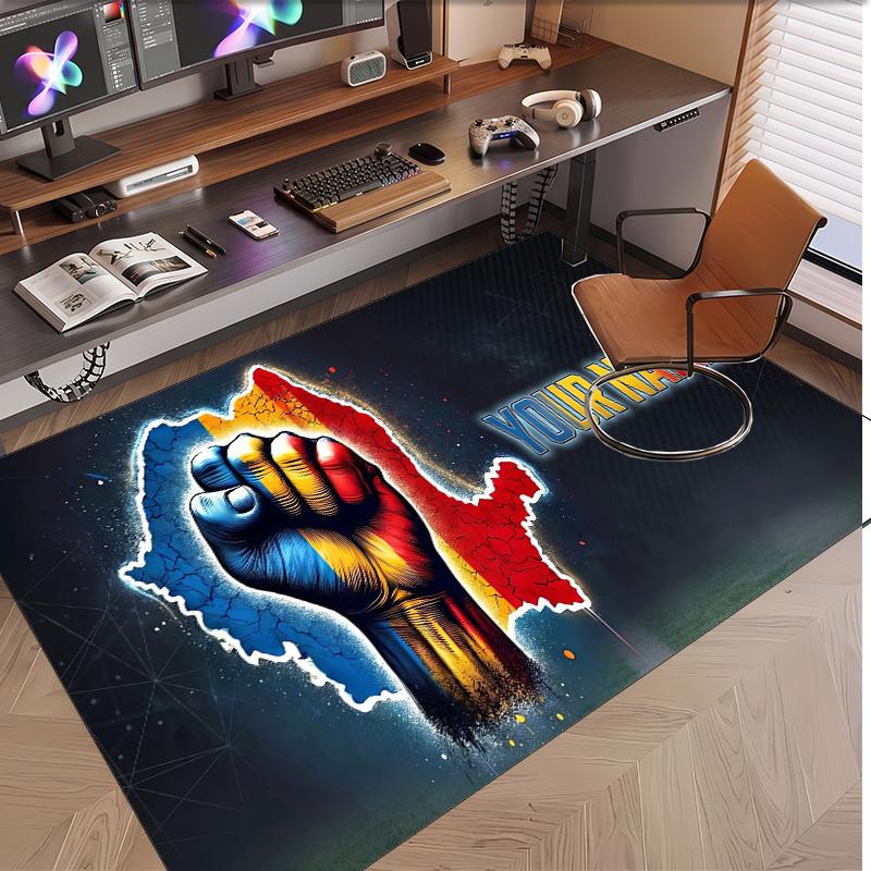 Personalized Crystal Velvet Carpet Poland Pattern Non Slip Floor Rug