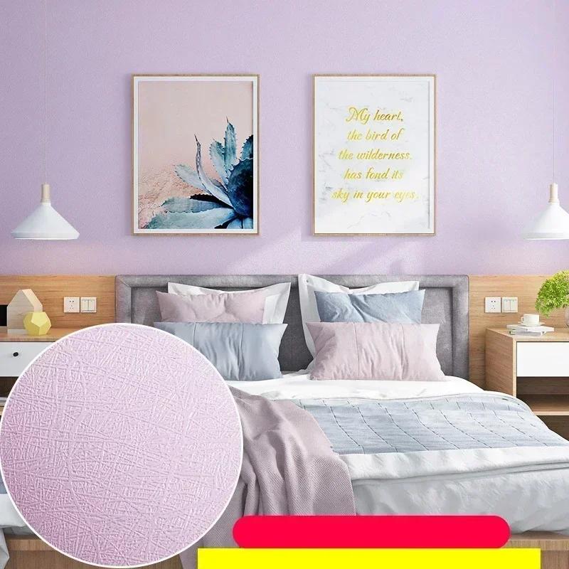 Solid Color Self-Adhesive Macaron Wallpapers Furnitures Cabinet Renovation Sticker Bedroom Vinyl Film DIY Living Room Home Decor