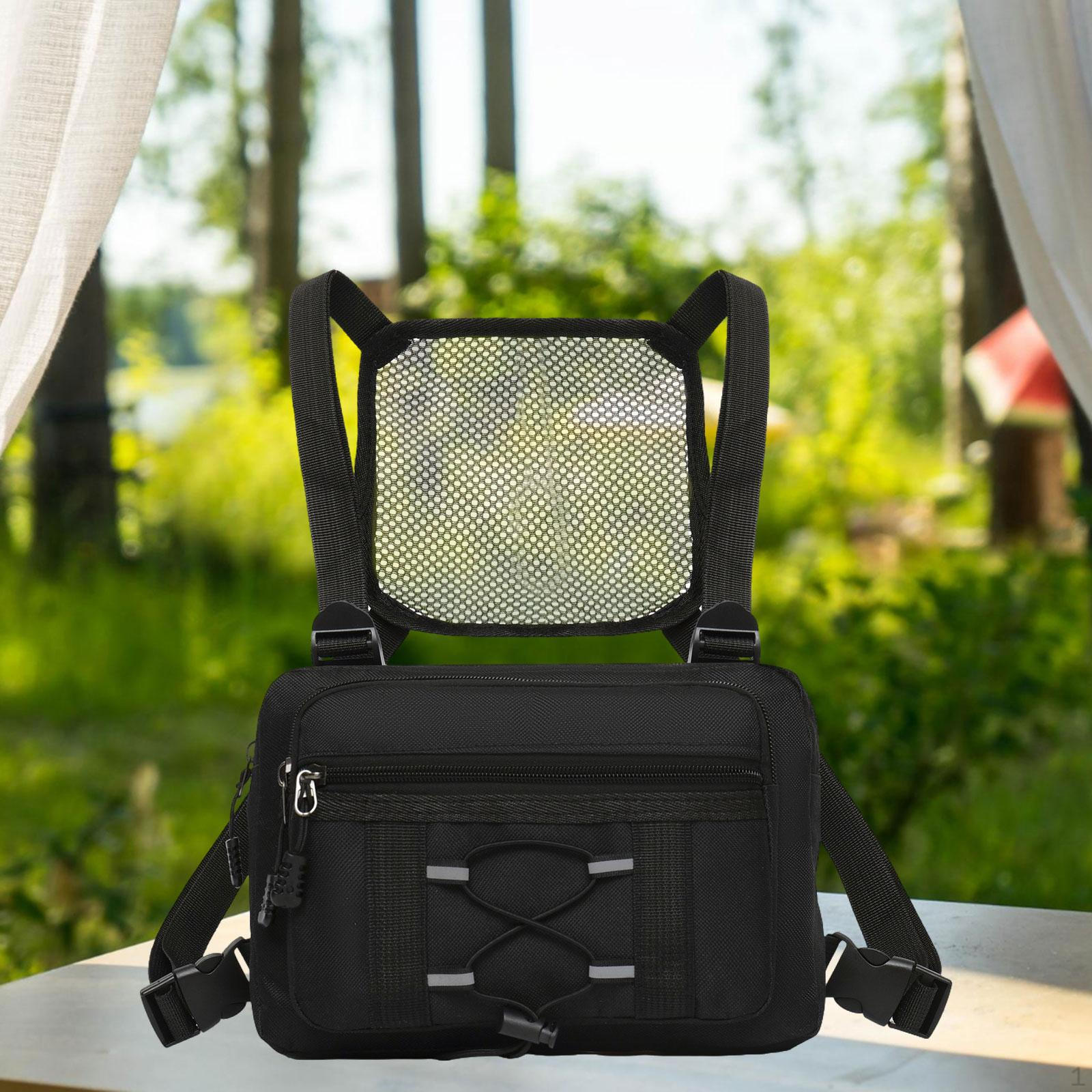 

Chest Bag Easy to Carry Pouch Portable Multi Pocket Organizer Holder Harness Carrying Case хакі