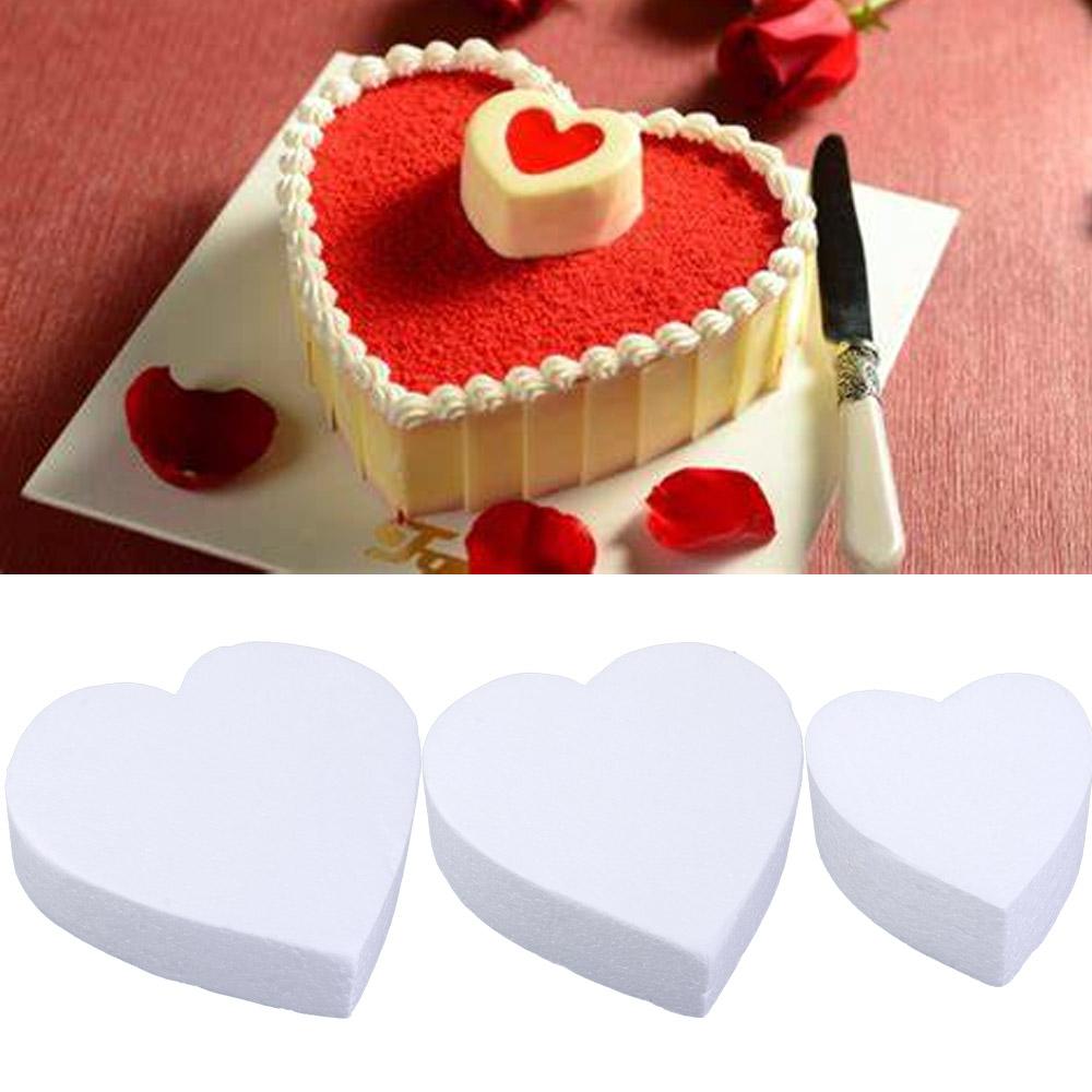 Accessories Heart Shaped Styrofoam Dummy Cake Model Practice Model Cake Foam Mould DIY Model