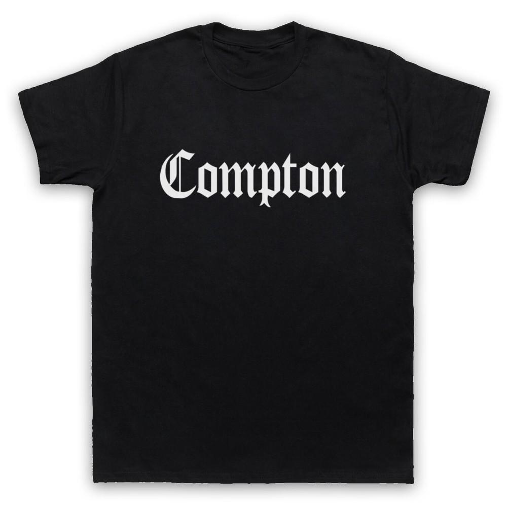 

Compton Logo American City Suburb Hip Hop Rap Gangsta Mens And Womens T-Shirt S