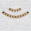 Burlap Banner Delicate We Are So Proud of You Pull Flag Graduation Season Bunting Party Decoration
