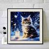 New Arrival 5D DIY Full Circle Diamond Painting "Kitten" Embroidery Cross Stitch Home Decor Gift