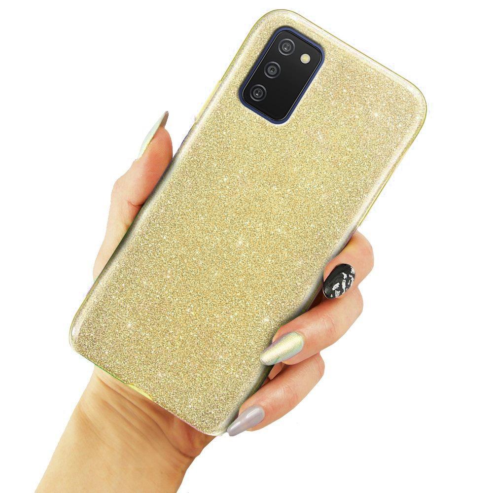Glitter Case for Samsung Galaxy A03s, Gold
