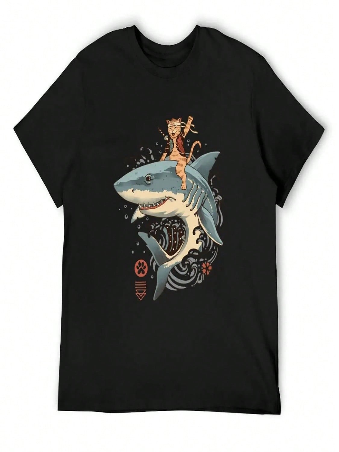Catana Shark T-Shirt Shirts Graphic Shirts Croswit Shirt Man Plus Size Tops Funny T Shirts For Men S разноцветный