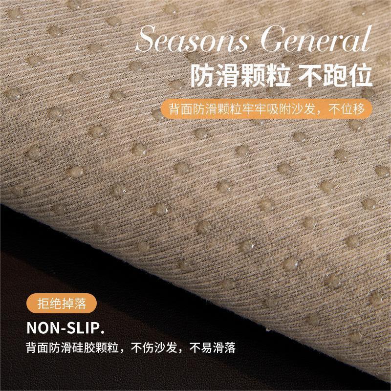 Chenille Spezielles Formsofa Kissen Ist Universell In Allen Jahreszeiten Neu Rutschfestes Drei-Personen Sofa Sitzkissen Leichter Luxusbezug