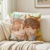 Manhwa Alpha Trauma Omega Complex Customizable Square Cushion Cover Double Sided Print Pillow Case