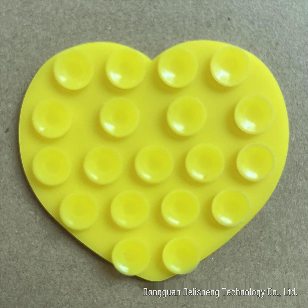 Heart-Shaped Multifunctional Silicone Suction Cup Phone Stand