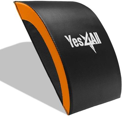 Yes4All Ab Foldable Ab X X X 30cm X Training Support for Fitness and Home Gyms Imported from YWF1 Mat, Cushion, Orange, 15.5" 12.5" 2.7" (37cm 7cm),