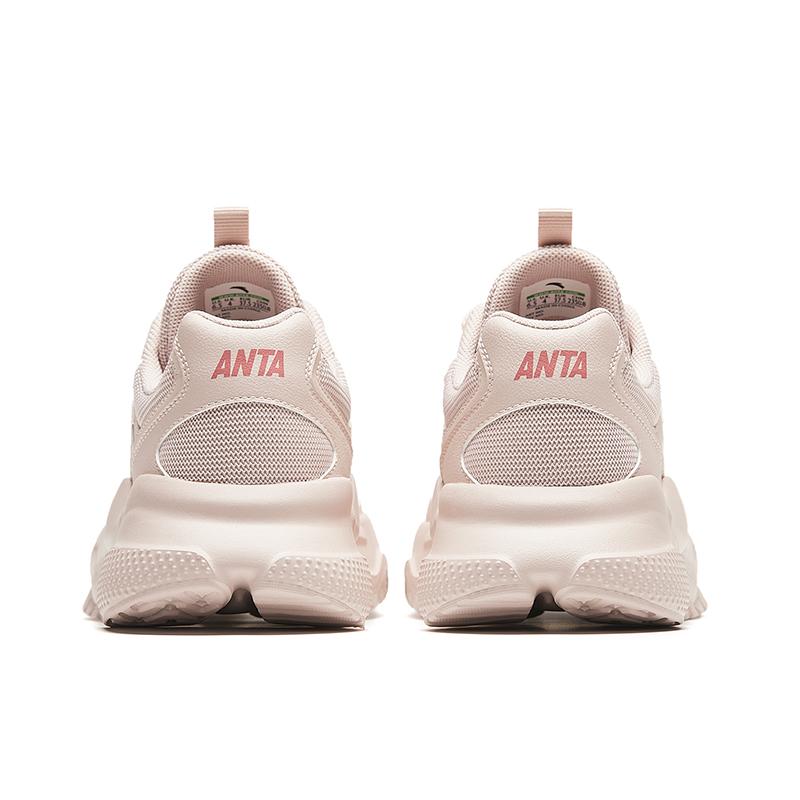 Anta Gravity Comfortable Versatile Shock Absorbing Wear Resistant Low Top Casual Shoes Women Sneakers Gray 922418854-1