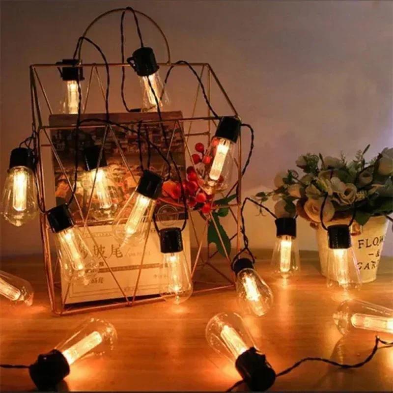 10/20 Bulbs LED Solar String Lights Fairy Waterproof Patio Lamp For Outdoor Party Decoration Holiday Garland Garden Lamps