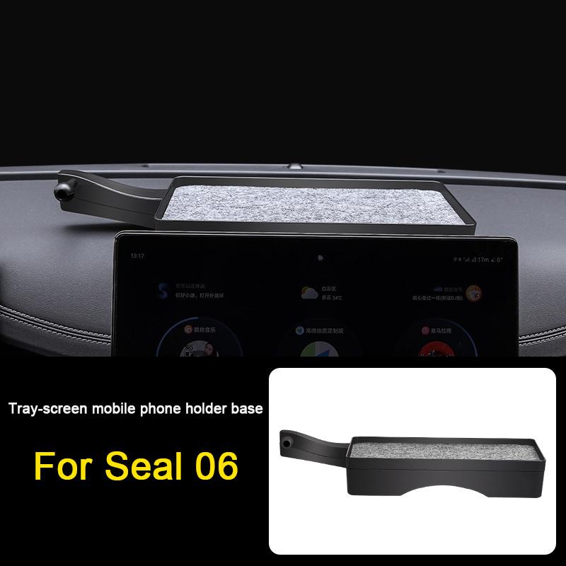 For BYD Yuan PLUS Atto 3 Song Qin Seal 06 Seagull Car Screen Mobile Phone Holder GPS Navigation Bracket Special Base Storage Box