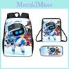 Astro Bot Backpack For Kids With Breathable Oxford Fabric And Cartoon Print For School Use