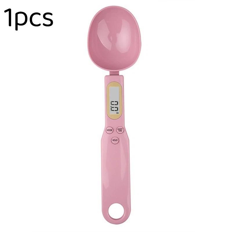 Digital Measuring Spoon Scale 0.1g Accurate 500g Capacity LCD Screen Portable Kitchen Food Scale for Baking Milk Powder Weighing