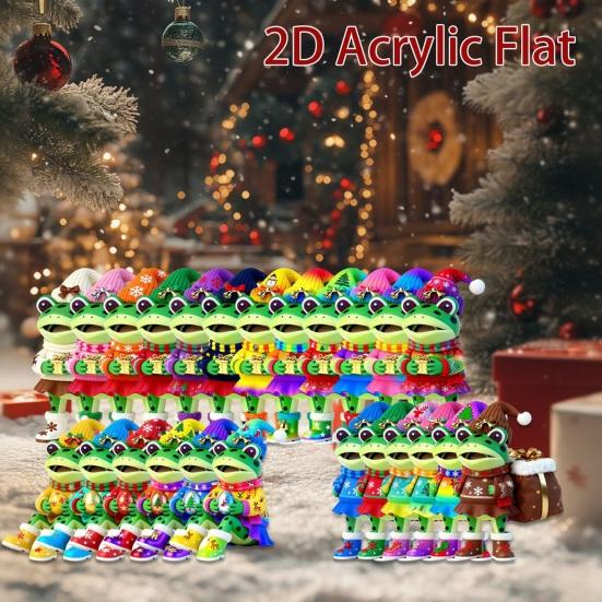 Sezonowy Kalendarz Adwentowy Wzór Żaby Resist Odliczanie 24-dniowe Świąteczny Kalendarz Aktywności Rodzinnych Wzmacniacz Świątecznej Atmosfery