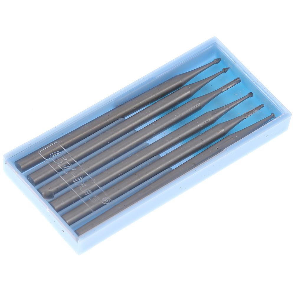 6 Buc Burghie de Gravură cu Coadă de 2,35 mm 1 mm Burghiu pentru Polizor Matrițer Freze Rotative din Carbură Prelucrarea Lemnului