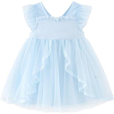 Baby Girl High-Waist Princess Mesh Dress