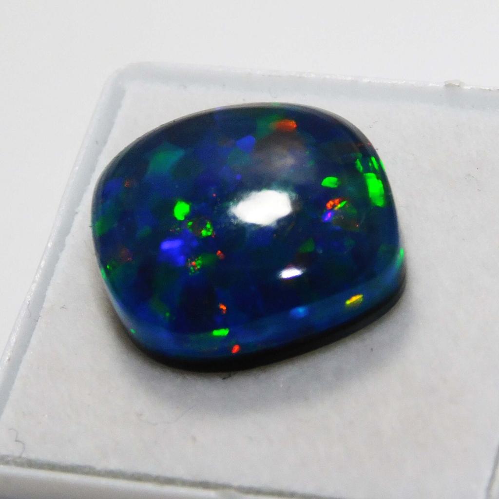 Lab-Created Opal Loose Gemstone 12 ct Doublet Fire Cabochon Multicolor for Jewelry Making and Crafts