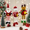 New Cross-border Santa Claus Snowman Reindeer Pendant Creative Christmas Tree Decoration Christmas Decoration Supplies