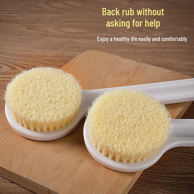 Long Handle Soft Bristle Bath Brush for Back Scrubbing and Cleansing