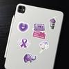 50 Cute Purple Girl Graffiti Sticker Set for Suitcases & Notebooks