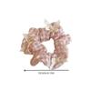 Pink Bow Sweet Satin Checkerboard Bow Hair Tie Women Ponytail Cute Hair Ring Fashion Hair Accessories