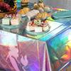 Little Mermaid Disposable Tablecloth Mermaid Birthday Party Decoration 1st Birthday Girl Under the Sea Party Baby Shower Decor