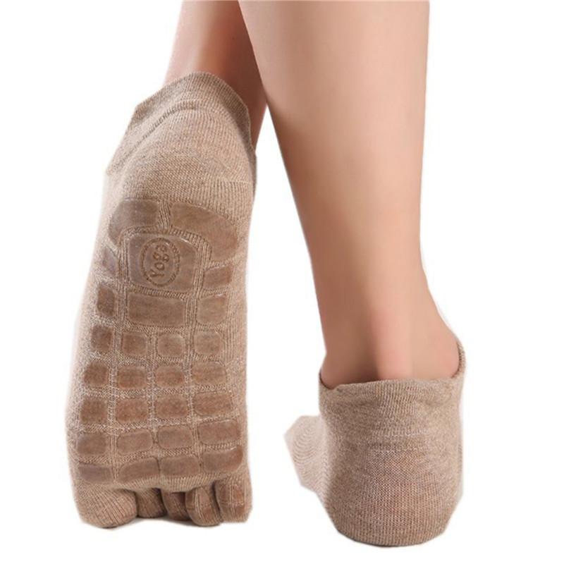 New Men Winter Five Fingers Socks Warm Non Slip Grip Fitness Toe Socks Low Calf Slipper Male Floor Socks Men's Socks With Toes