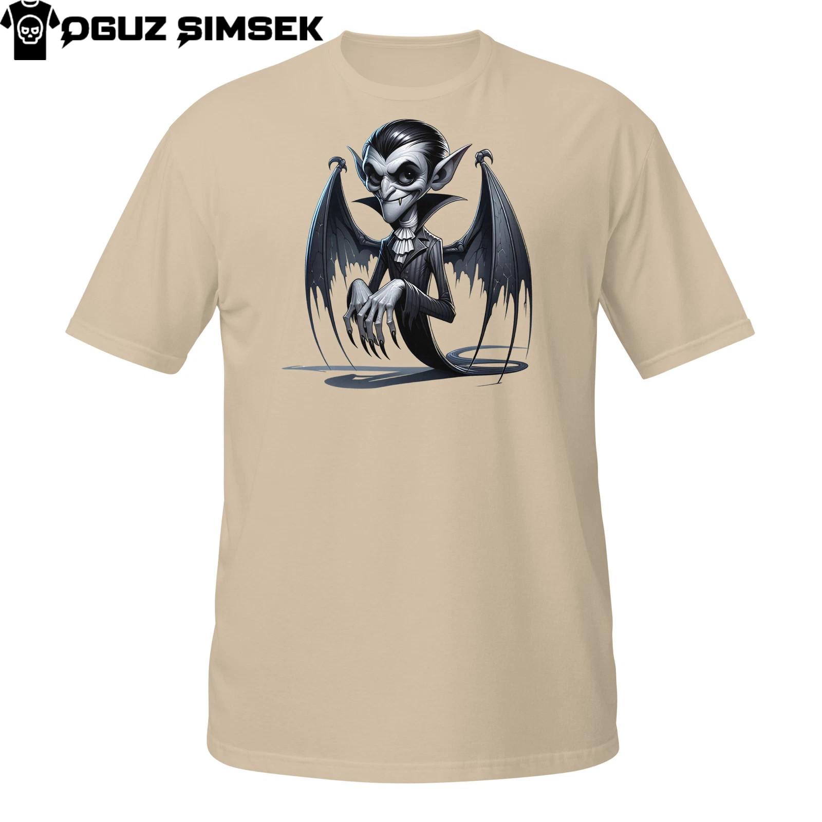 Vampire Bat T-Shirt Mens Womens Tees Top | Gothic Dracula Cartoon | Funny Halloween Design 3XL