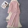 Autumn/Winter Knit Sweater & Wide-Leg Pants Set - Thick Korean Style, Loose Fit Women's Fashion