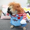 Funny Pet Puppy Clothes Halloween Pet Dog Costumes Comical Outfits Holding A Knife Set Pet Cat Dog Festival Party Clothing