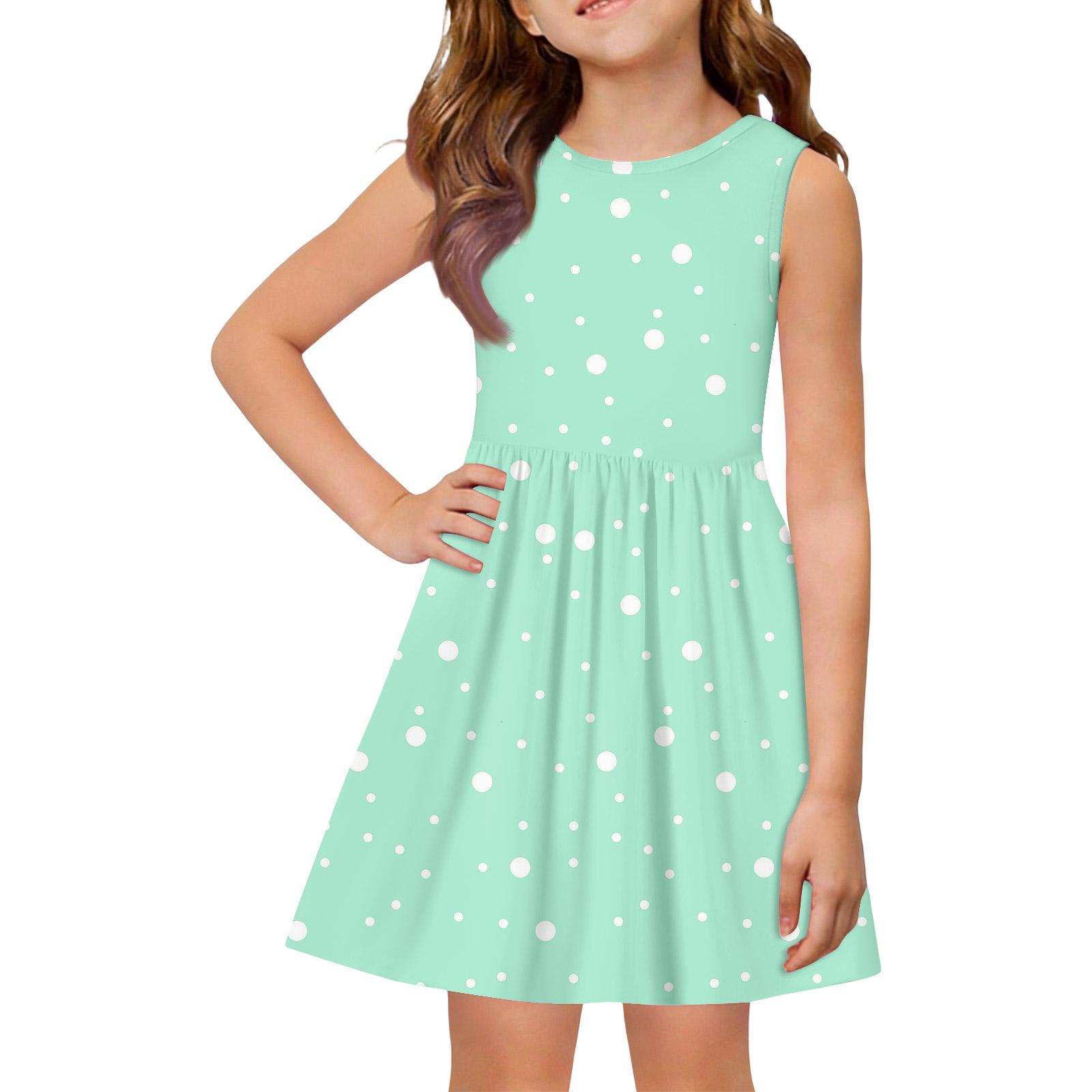 

Летнее платье-принцесса для девочек - Платье-сарафан А-силуэта со вставками 160