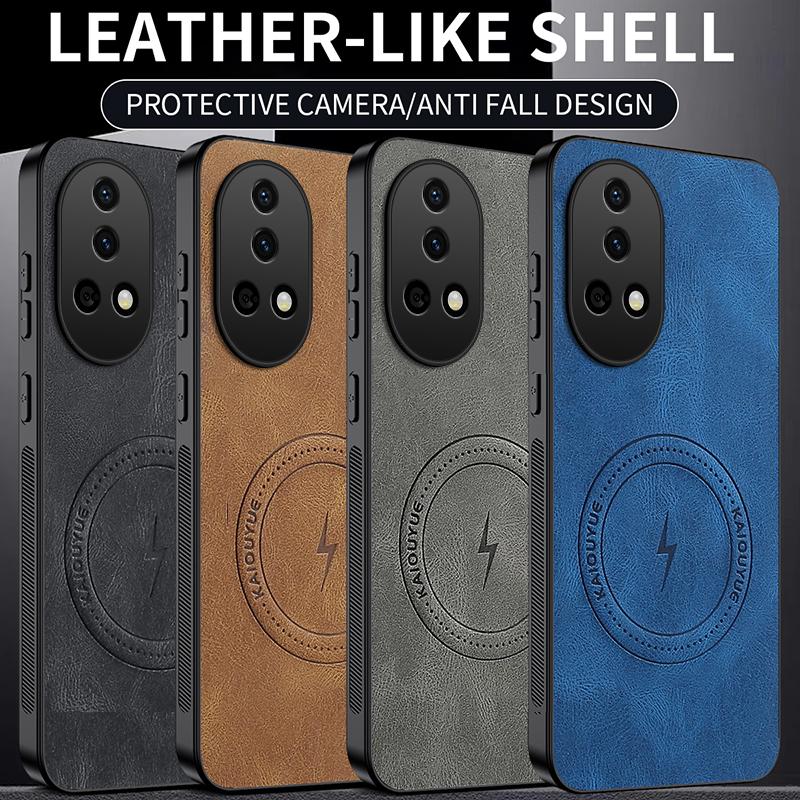 For Huawei Mate 80 Pro Max/Mate 80 Pro Case Simple Stylish Magnetic Suction Luxury PU Leather Skin-friendly Anti-drop Back Cover