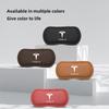 AAAID1 1Pcs Car Knee Pad Leather Leg Hand Support Soft Cushion For Tesla Model 3 Model S Model X Model Y Cybertruck Roadster SpaceX