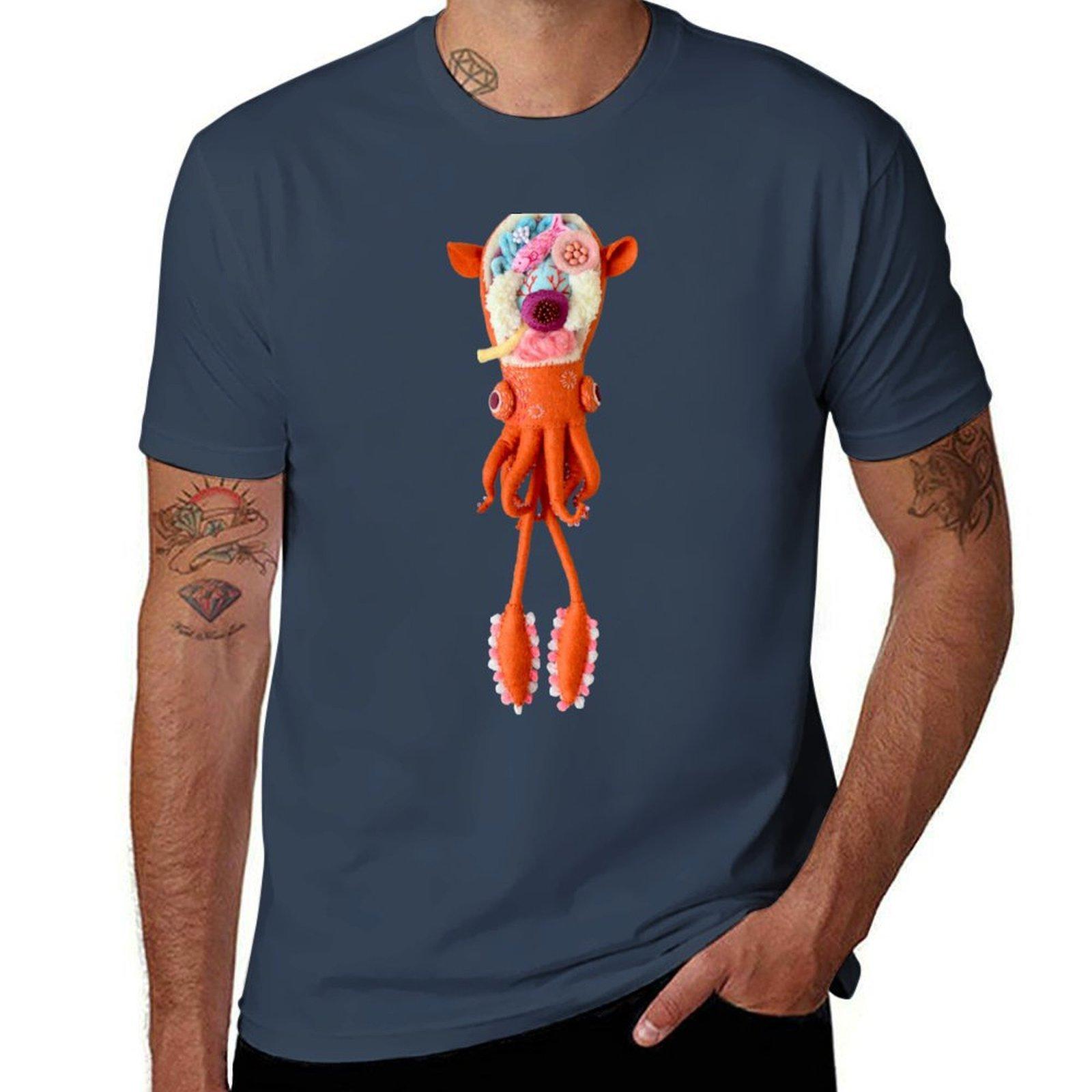 The Anatomy of Small Ear Squid TShirt Breathable Lightweight Summer Top S